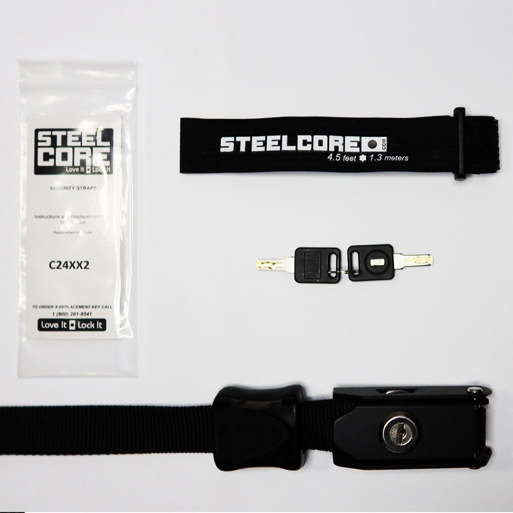 Universal Security Strap 4.5ft - Single and Pair - Steelcore Inc.